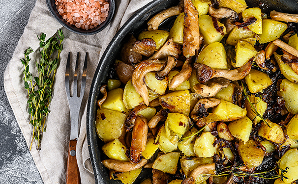 Plat pleurote mixte